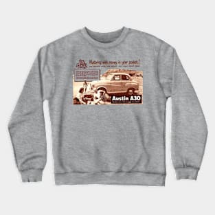 AUSTIN A30 - advert Crewneck Sweatshirt